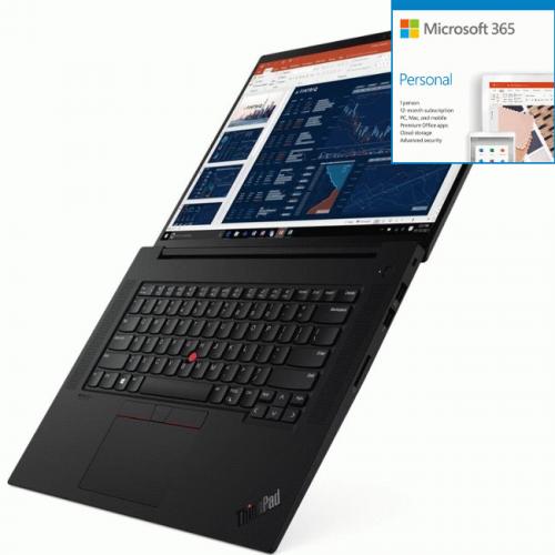 pic of Lenovo ThinkPad X1 Extreme Gen 4 20Y50016US 16  Notebook - W + Microsoft 365 Bun