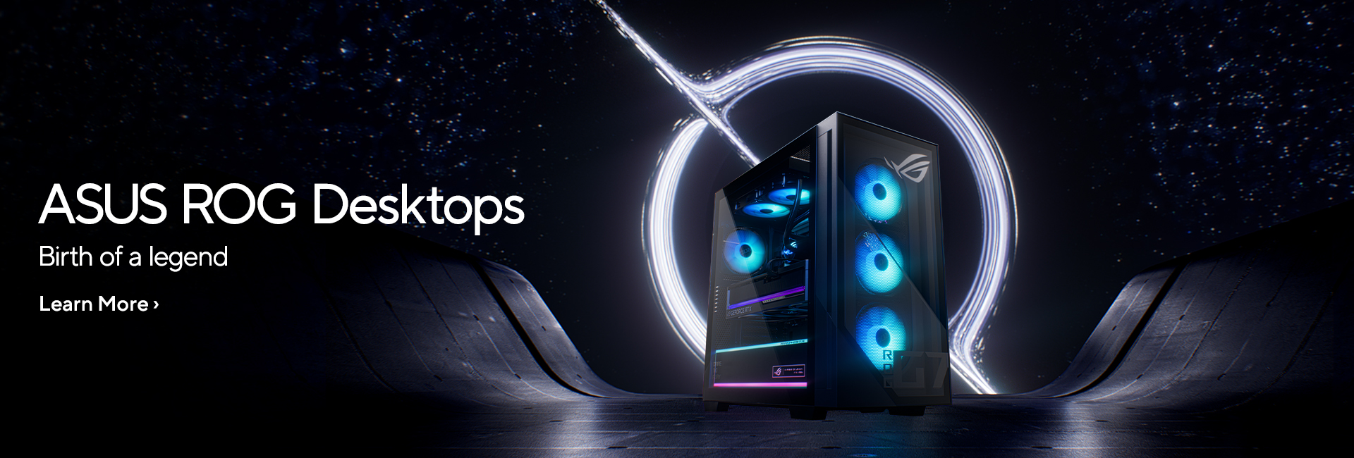 ASUS Gaming Desktops 2025 Banner Hub Carousel