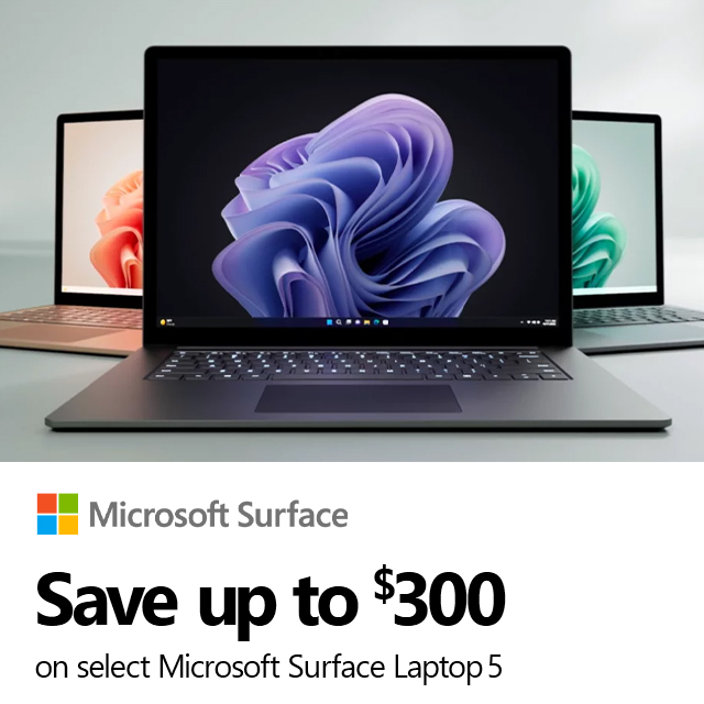 Microsoft Surface Laptop5 Save500 05.02.24 Banner