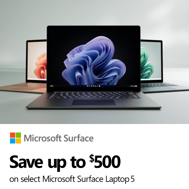 Microsoft Surface Laptop5 Save500 05.02.24 Bannerhome