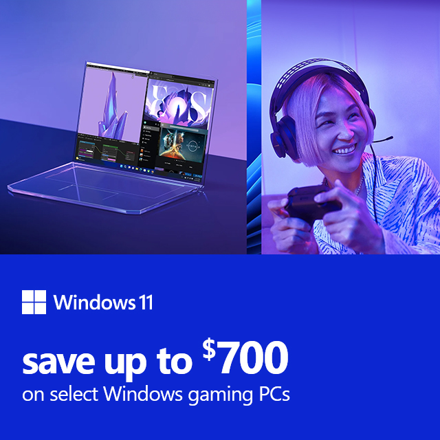Microsoft Windows GamingPCs 10.24.23 Banner