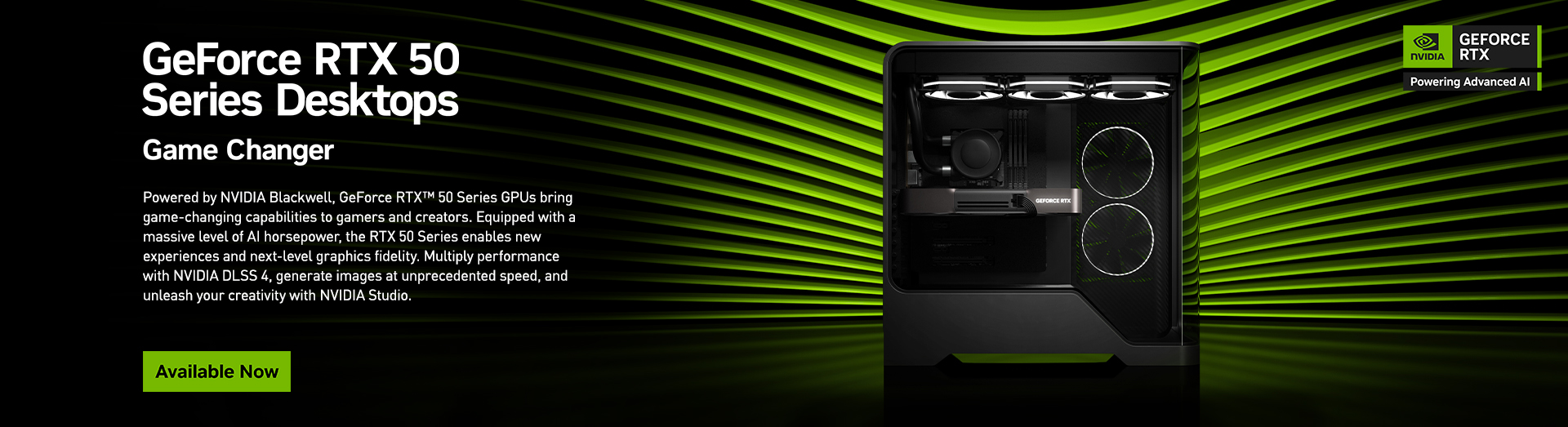 NVIDIA 50Series Desktops LPbanner