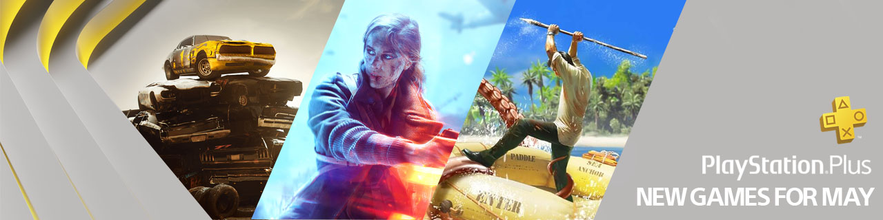PS Plus Titles For May Banner