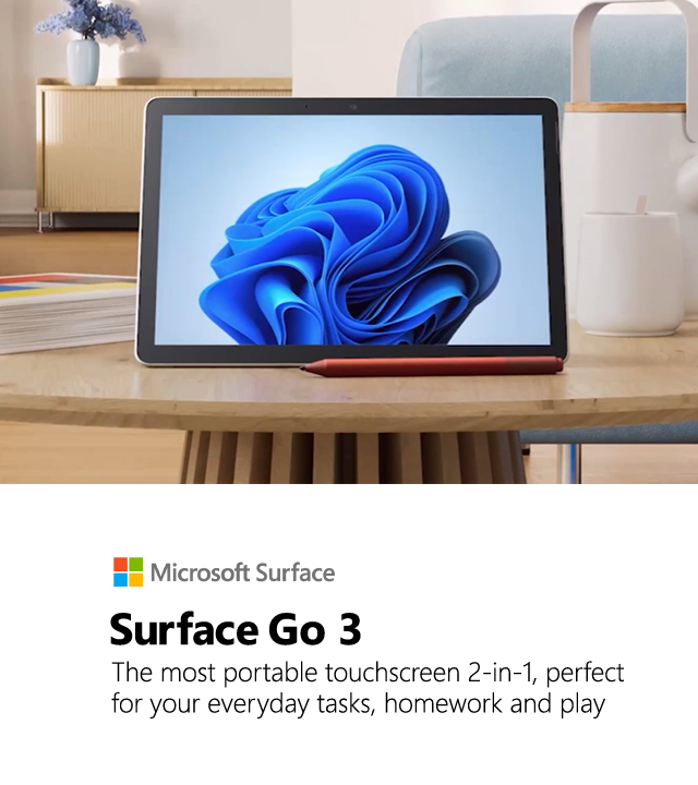 Microsoft Surface Go 3 Refresh Banner 4.13.23