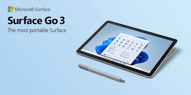 Microsoft Surface Go3 LP 09.23.2021banner