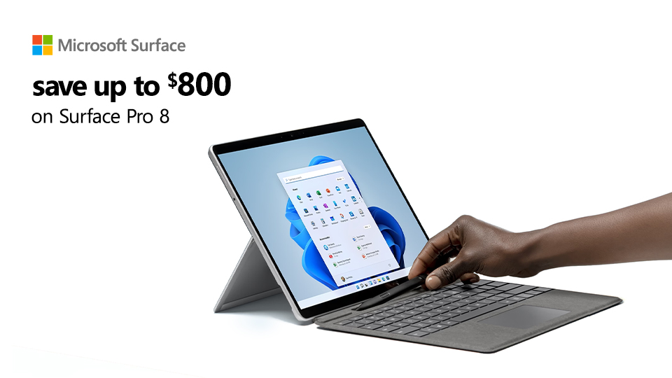 Microsoft Surface Pro8 LP 09.22.save400 Banner