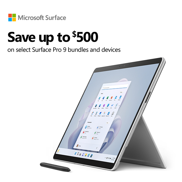 Microsoft Surface Pro9 10.12.2022 Save300bundles