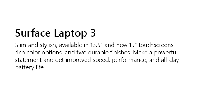 Microsoft Surface Family Laptop3   Tile 01