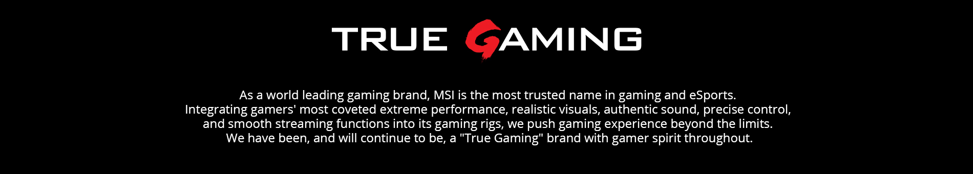 Msi Gaming Closing Banner