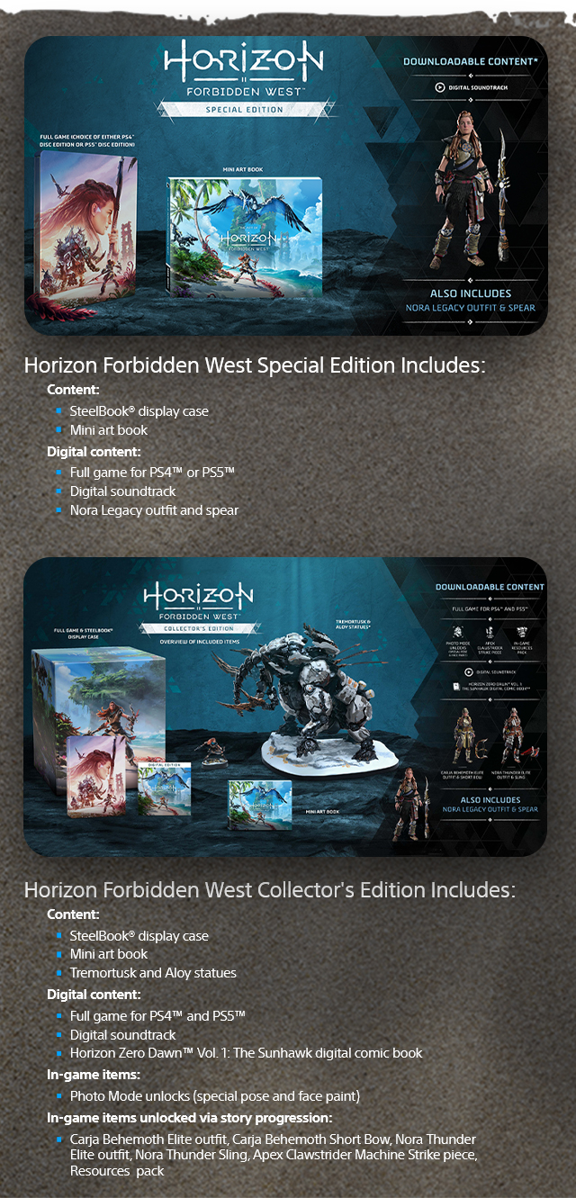 Sony Playstation Games Horizonforbiddenwest 02.08.22included