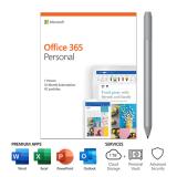 Microsoft Office 365 Personal 1 Yr Subscription for 1 User w/ Platinum Surface Pen