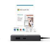Microsoft USB-C Travel Hub + Microsoft 365 Personal 1 Year Subscription For 1 User