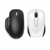 Microsoft Bluetooth Ergonomic Mouse Matte Black + Microsoft 3500 Wireless Mobile Mouse White