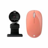 Microsoft LifeCam Webcam + Microsoft Bluetooth Mouse Peach