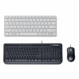 Microsoft Designer Compact Keyboard Glacier + Microsoft Wired Desktop 600 Black