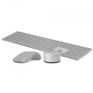 Microsoft Surface Keyboard Gray + Surface Arc Touch Mouse Platinum + Surface Dial