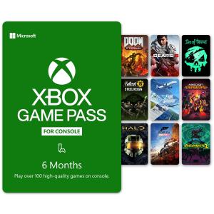 Microsoft Xbox Game Pass 6-Month Membership (Digital Code)