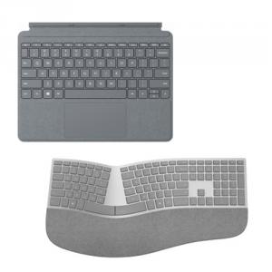 Surface Ergonomic Keyboard Gray+Surface Go Signature Type Cover Platinum