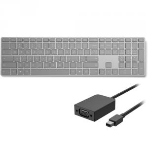 Microsoft Surface Keyboard Gray + Microsoft Mini DisplayPort to VGA Adapter Black