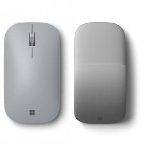 Microsoft Surface Mobile Mouse Platinum + Surface Arc Touch Mouse Platinum