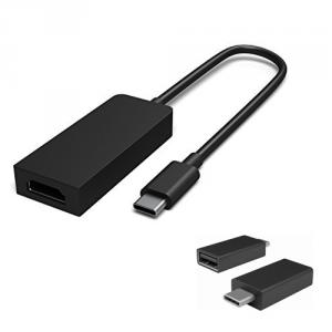 Microsoft Surface USB-C to HDMI Adapter Black + Surface USB-C to USB 3.0 Adapter