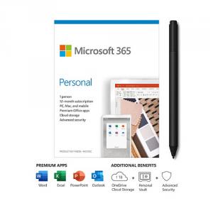Microsoft 365 Personal 1 Year For 1 User+Surface Pen Charcoal