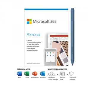 Microsoft 365 Personal 1 Year For 1 User+Surface Pen Ice Blue