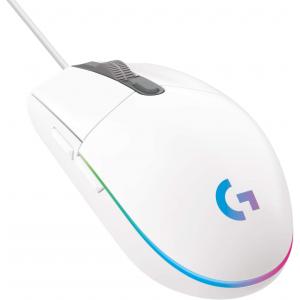 Logitech G203 Wired Gaming Mouse, 8,000 DPI, Rainbow Optical Effect LIGHTSYNC RGB, 6 Programmable Buttons, On-Board Memory, Screen Mapping, PC/Mac Computer and Laptop Compatible