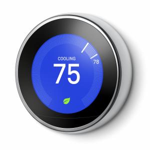 Google Nest Learning Thermostat 3rd Gen Polished Silver