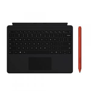 Microsoft Surface Pen Poppy Red+Surface Pro X Keyboard Black Alcantara