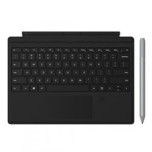 Microsoft Surface Pro Signature Type Cover w/ Finger Print Reader Black + Microsoft Surface Pen Platinum