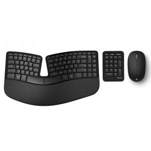 Microsoft Sculpt Ergonomic Keyboard Black + Bluetooth Mouse Matte Black