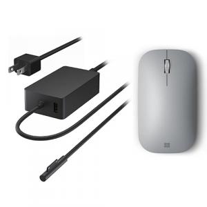 Microsoft Surface 127W Power Supply + Surface Mobile Mouse Platinum