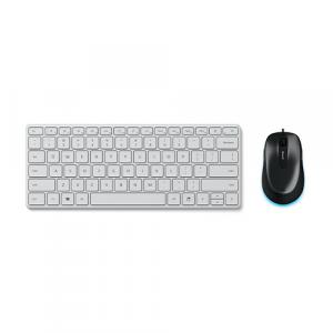Microsoft Designer Compact Keyboard Glacier + Microsoft Comfort Mouse 4500 Lochness Gray