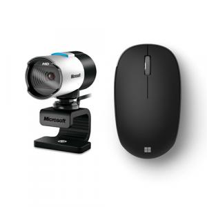Microsoft LifeCam Webcam + Microsoft Bluetooth Mouse Matte Black
