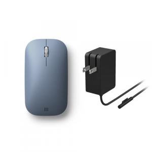 Microsoft Surface Mobile Mouse Ice Blue + Microsoft Surface 24W Power Supply