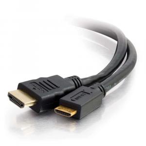 Open Box: C2G Mini HDMI to HDMI, 4K, High Speed HDMI Cable, Ethernet, 60Hz, 6 Feet (1.82 Meters), Black, Cables to Go 50619