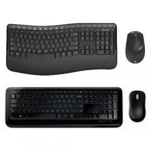 Microsoft Wireless Comfort Desktop 5050 Keyboard & Mouse + Microsoft Wireless Desktop 850 Keyboard & Mouse