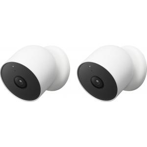 Google Nest Indoor/Outdoor Camera Battery 2 Pack Snow