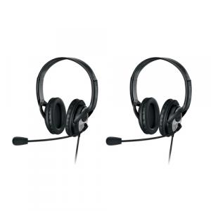 Pack of Two Microsoft LifeChat LX-3000 Digital USB Stereo Headset Noise-Canceling Microphone