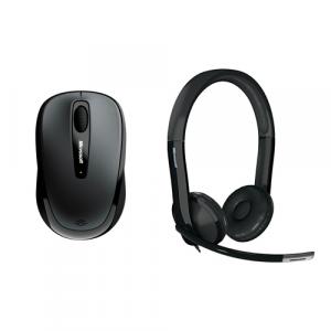 Microsoft 3500 Mouse Lochness Gray + Microsoft LifeChat LX-6000 Headset