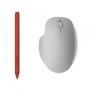 Microsoft Surface Pen Poppy Red + Microsoft Surface Precision Mouse Gray