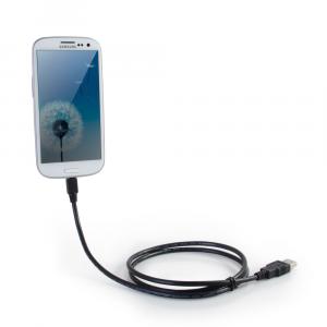 Open Box: C2G Samsung Galaxy Charge and Sync Cable, USB Cable, Black, 6 Feet (1.82 Meters), Cables to Go 24900