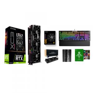 EVGA GeForce 3080 LHR Graphic Card + EVGA CLC 360mm Liquid Cooler + EVGA Z15 RGB Keyboard + EVGA Supernova G6 80 Plus Gold 850W Power Supply + EVGA XR1 Lite Capture Card + Xbox Game Pass For PC 6 Month Membership (Email Delivery)