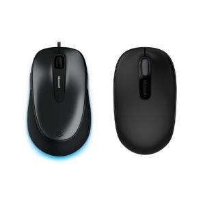 Microsoft Comfort Mouse 4500 Lochness Gray + Microsoft Wireless Mobile Mouse 1850 Black