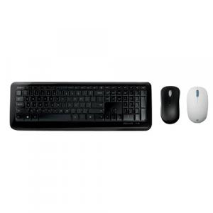 Microsoft Ocean Plastic Wireless Scroll Mouse Seashell + Microsoft Wireless Desktop 850