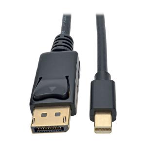 Open Box: Tripp Lite Mini DisplayPort to DisplayPort Cable, 4K x 2K @ 60Hz, 4096 x 2160 (M/M), Black, 6-ft (P583-006-BK)