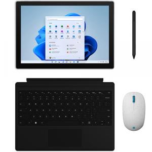 Microsoft Surface Pro 7 Bundle 12.3" Intel i7 16GB RAM 256GB SSD with Black Surface Type Cover and Charcoal Surface Pen + Microsoft Ocean Plastic Wireless Scroll Mouse Seashell