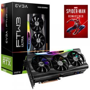 EVGA GeForce RTX 3080 12GB GDDR6X FTW3 ULTRA GAMING LHR Graphics Card + Marvel’s Spider-Man Remastered (Email Delivery)