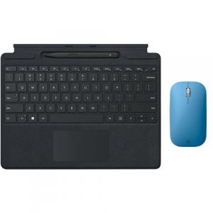Microsoft Surface Pro Signature Keyboard with Surface Slim Pen 2 Black + Microsoft Modern Mobile Wireless BlueTrack Mouse Sapphire